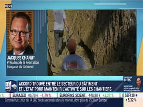 Jacques Chanut (Fédération Française du Bâtiment): Accord trouvé entre le secteur du bâtiment et l'Etat pour maintenir l'activité sur les chantiers - 23/03