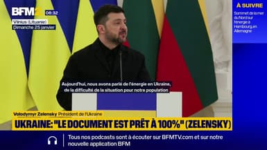 "Le document est prêt à 100%": Volodymyr Zelensky annonce attendre "une date et un lieu" pour signer les garanties de sécurité