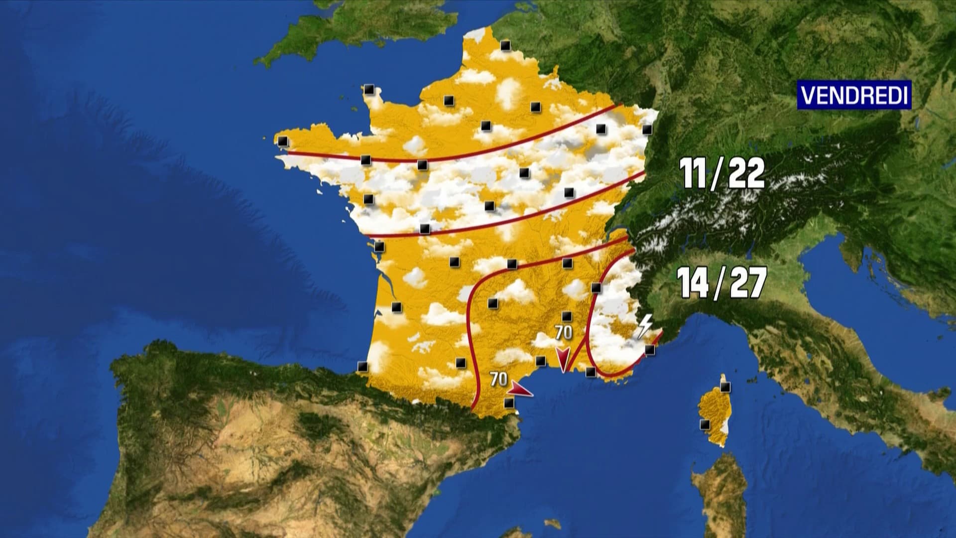 Météo vendredi 27 mai