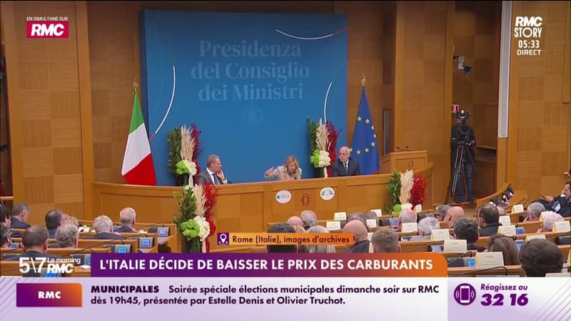 L'Italie décide de baisser le prix des carburants