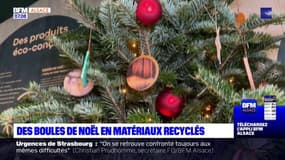 Strasbourg: un chalet propose des boules de Noël en matériaux recyclés