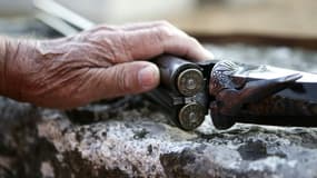 Un fusil de chasse chargé le 16 août 2020 à Pietrosella, en Corse (image d'illustration)