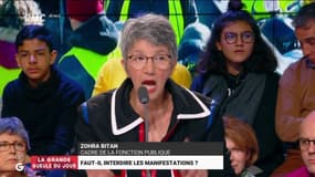 Interdire les manifestations : "Arriver à un stade comme celui-là, ça ne s'arrêtera pas. Les casseurs vont sortir tous les samedis. Les #giletsjaunes doivent faire une trêve !" @ZohraBitan #GGRMC
