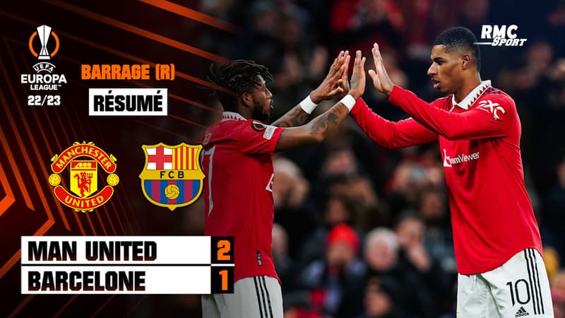 Résumé : Manchester United (Q) 2-1 Barcelone - Ligue Europa (Barrage retour)
