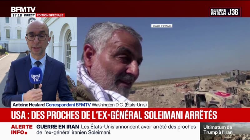 Guerre en Iran: les États-Unis annoncent avoir arrêté des proches de l'ex-général iranien Soleimani
