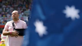 Ahmed-al-Ahmed, après avoir reçu les honneurs, à l'avant-match d'une rencontre de cricket entre l'Australie et l'Angleterre, le 4 janvier 2026. 