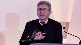 Jean-Luc Mélenchon à Villeneuve-Saint-Georges (Val-de-Marne) le 23 janvier 2025.