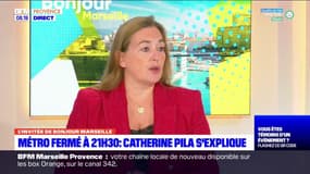 Catherine Pila, présidente de la RTM, assure que seulement "1,4% de usagers" seront touchés par la fermeture du métro à 21h30