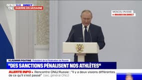 Athlètes russes et bélarusses exclus des Jeux olympiques de Pékin: "Nos sportifs ont été discriminés", selon Vladimir Poutine 