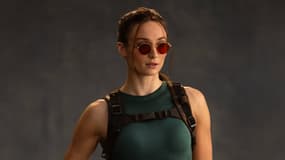 Sophie Turner en Lara Croft dans "Tomb Raider".