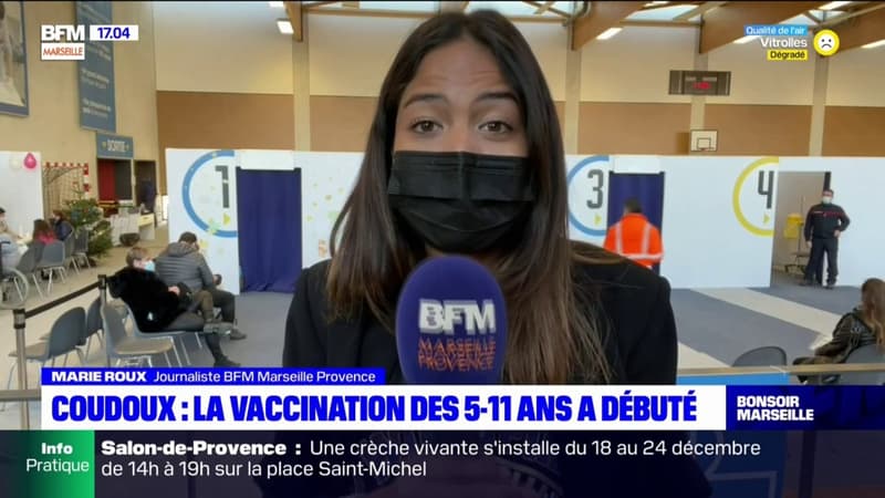 A Coudoux, dans les Bouches-du-Rhône, la vaccination des plus jeunes a débuté ce lundi
