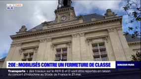 Paris: manifestation contre la fermeture d'une classe dans le 20e arrondissement