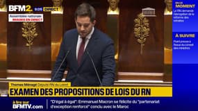 "Dans vos votes vous n'êtes que des sociaux-traîtres" lance le député RN Thomas Ménagé au NFP