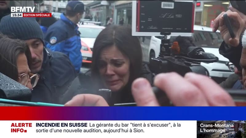 "Je tiens à présenter mes excuses": les premiers mots de Jessica Moretti, co-gérante du bar incendié à Crans-Montana, après la mise en détention préventive de son mari