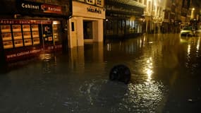 Les rues inondées de Morlaix.