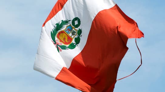 Le drapeau du Pérou - Image d'illustration 