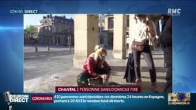 "C'est ça la France!": le témoignage touchant de Chantal, SDF au Mans, qui remercie l'élan de solidarité de ses voisins malgré le confinement