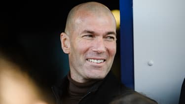Zinédine Zidane en visite à Marseille, en février 2022