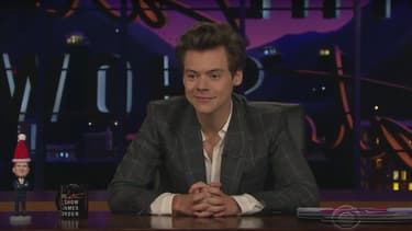 Harry Styles à la présentation du Late Late Show sur CBS