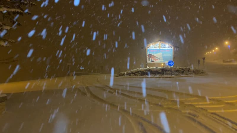 Isola 2000: les images des premières chutes de neige à moins d'un mois de l'ouverture des pistes