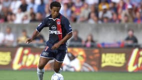 Ronaldinho avec le PSG, à Paris le 11 août 2001