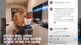 Atlético: Angel Correa se rase la tête pour soutenir sa mère, victime d'un cancer