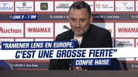 Lens 2-1 OM : "Une fierté de ramener le club en Europe", confie Haise