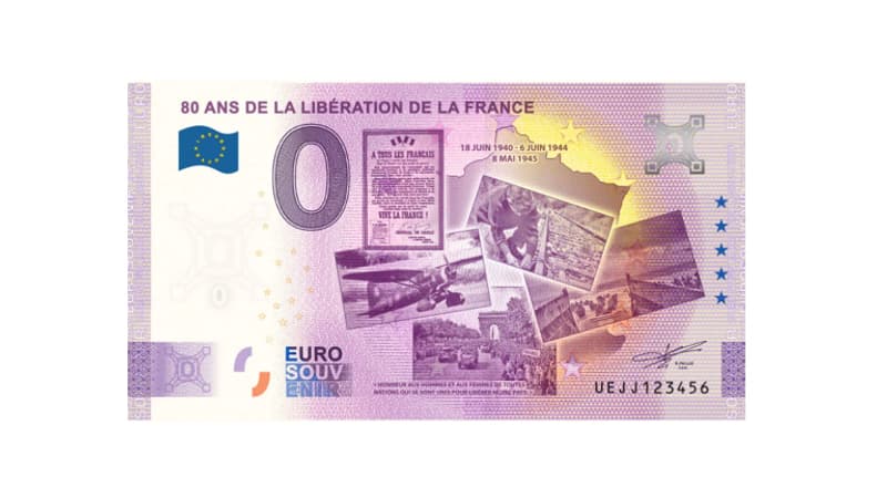 Un nouveau billet de 0 euro sera mis en vente en édition limitée en février
