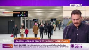 Trafic totalement interrompu à la gare du Nord à Paris après la découverte d'une bombe de la Seconde Guerre mondiale