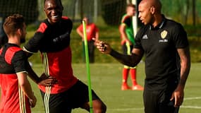 Dries Mertens, Christian Benteke et Thierry Henry