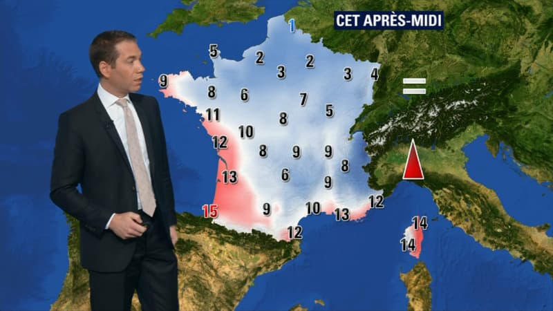 Les températures pour ce jeudi 31 janvier 2019.