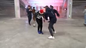Rayan Cherki et Memphis Depay