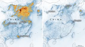 Les images de la Nasa sur la différence de pollution en Chine