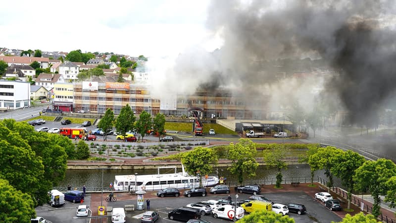 Un incendie ravage l'hôtel Mercure de Saint-Lô : 60 pompiers