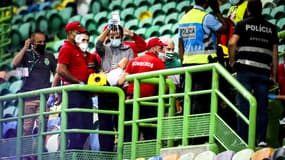 Un spectateur du Sporting a chuté d'une tribune en plein match