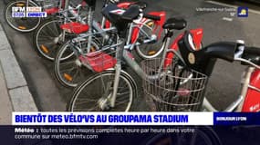 Lyon: une station de Vélo'v éphémère au Groupama Stadium