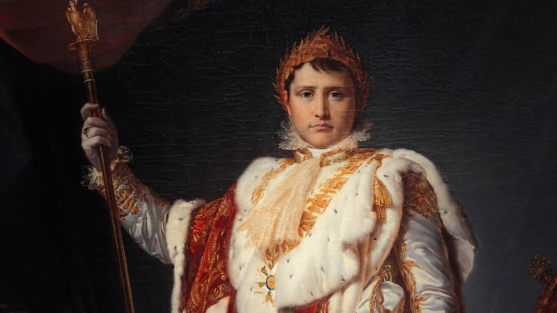 Portrait de Napoléon Ier à son couronnement, par François Gérard, au musée de Fontainebleau