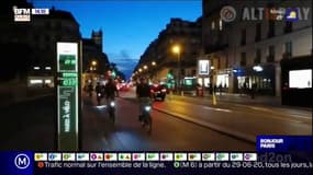 Paris: le totem de la rue de Rivoli franchit la barre du million de passages à vélo depuis le 1er janvier