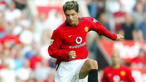 Cristiano Ronaldo avec Manchester United en 2003