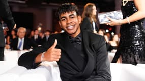 Lamine Yamal aux Globe Soccer Awards, à Dubai le 27 décembre 2024