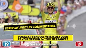 Tour de France (E19) : Pogacar écrase la concurrence vers Isola 2000 et file vers un troisième sacre