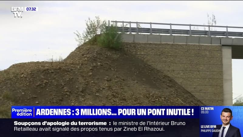 Relié à aucune route, ce pont à trois millions d'euros dans les Ardennes ne mène à rien