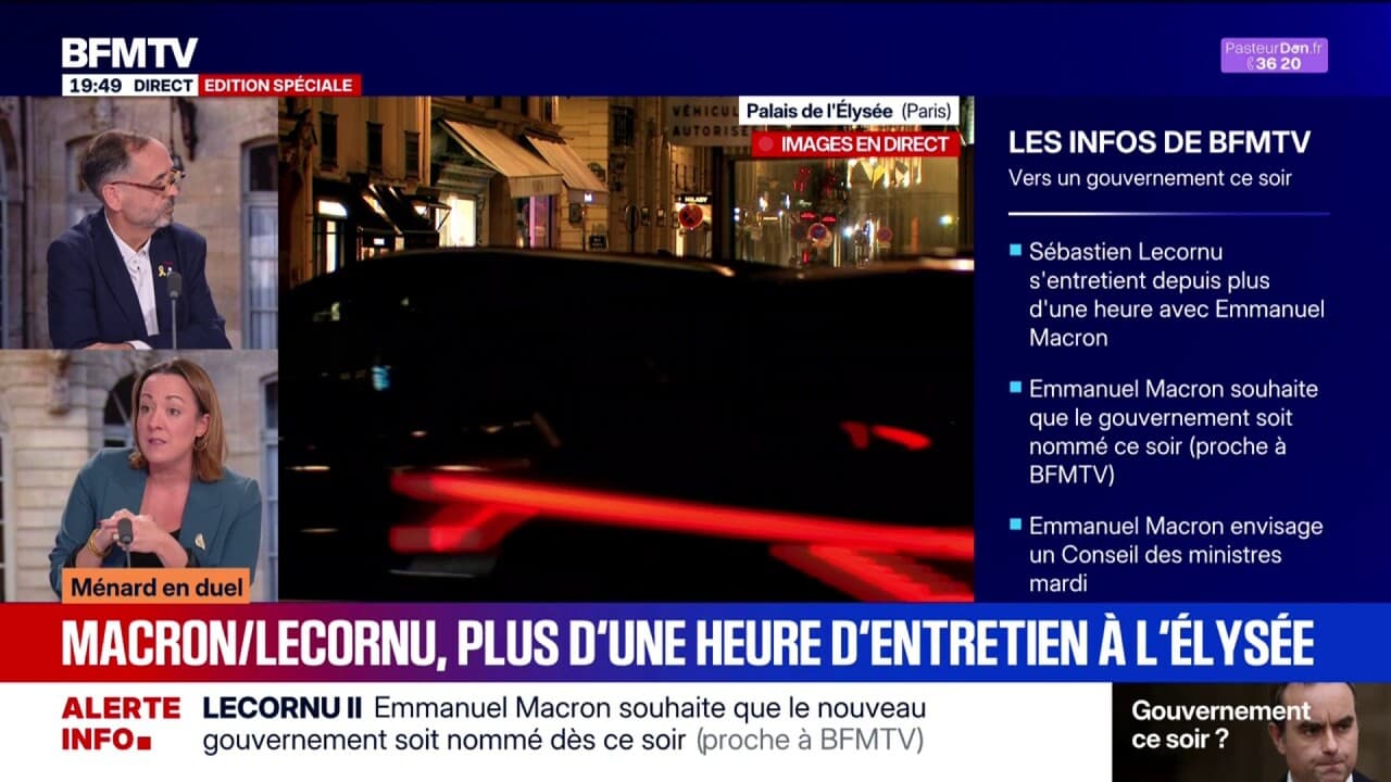 Le Premier ministre Sébastien Lecornu est à l'Élysée depuis plus d'une ...