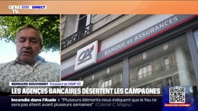 Moins d'agences bancaires dans les campagnes: "C'est un phénomène qui inquiète beaucoup les maires", alerte Bernard Souvignet, président de l'AMF 43