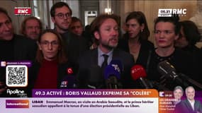 49.3 activé: Boris Vallaud exprime sa "colère" 