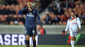 Sammy Traoré avec le PSG, le 6 février 2010.