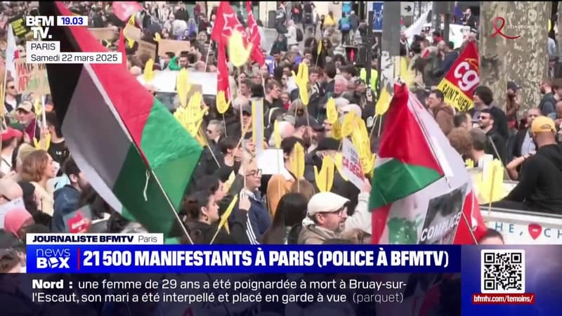 Marche anti-racisme: 21.500 personnes présentes dans le cortège parisien selon la préfecture