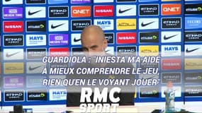 Guardiola : "Iniesta m'a aidé à mieux comprendre le jeu, rien qu'en le voyant jouer"