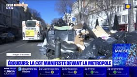 Les éboueurs de la CGT se mobilisent ce vendredi devant la métropole de Marseille