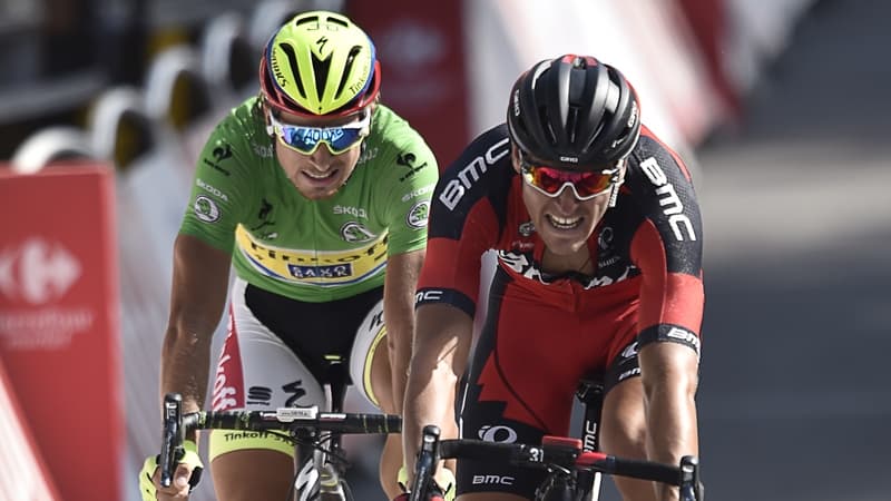 Peter Sagan, derrière Greg Van Avermaet